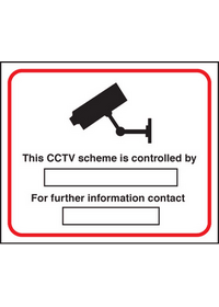 CCTV preventing & detecting crime sign
