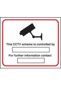 CCTV preventing & detecting crime sign
