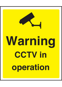 Warning CCTV in operation sign