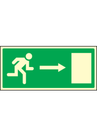 Fire exit right sign