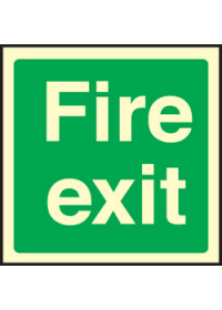 Fire exit sign