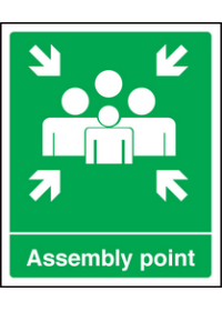 Assembly point EEC sign