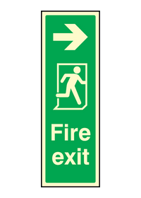 Fire exit right sign