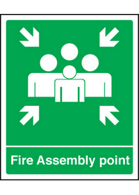 Fire assembly point sign