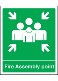 Fire assembly point sign