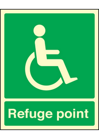 Refuge point sign