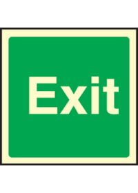 Exit sign