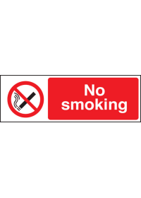 No smoking sign