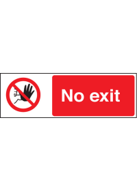 No exit sign