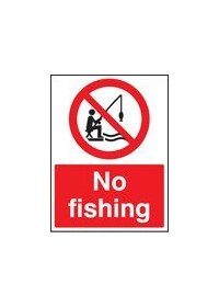 No fishing sign