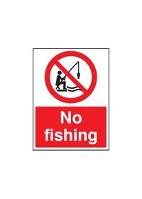 No fishing sign
