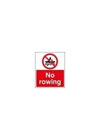 No rowing sign