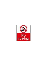 No rowing sign