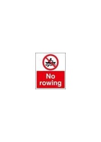 No rowing sign