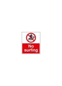 No surfing sign