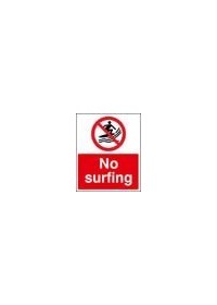 No surfing sign