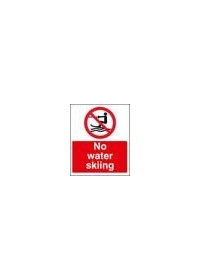 No water skiing sign