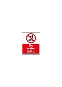 No water skiing sign