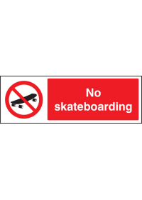 No skateboarding sign