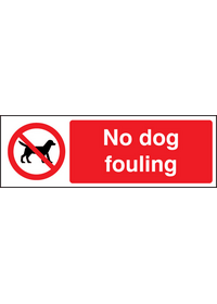 No dog fouling sign