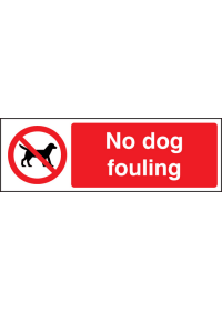 No dog fouling sign