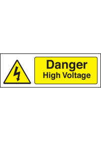 Danger high voltage sign