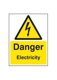 Danger electricity sign
