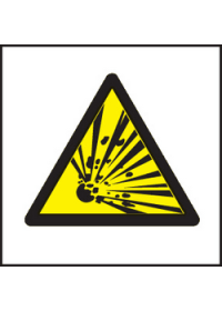 Explosive symbol sign