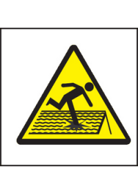 Fragile roof symbol sign