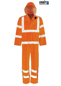 Hi vis Waterproof Coverall Orange