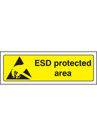 ESD protected area sign