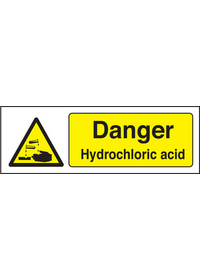 Hydrochloric acid sign