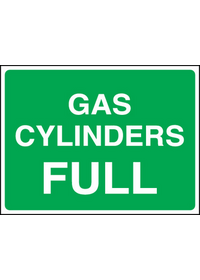 Gas cylinder full sign