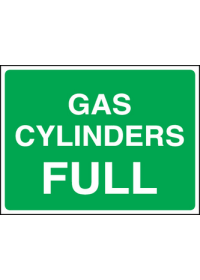 Gas cylinder full sign