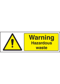 Hazardous waste sign