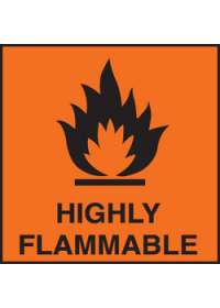 Highly Flammable sign