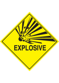 Explosive sign