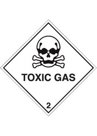 Toxic gas diamond sign