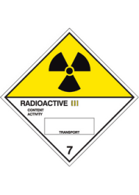 Radioactive III diamond sign