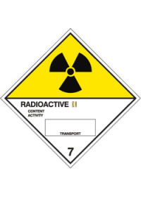 Radioactive II diamond sign