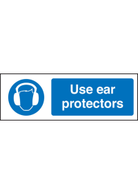Use ear protectors sign