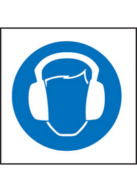 Ear protection symbol sign