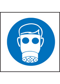 Respirator symbol sign