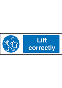 Lift correctly sign