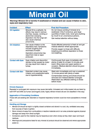 Mineral Oils poster poster 58127