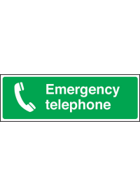 Emergency telephone sign