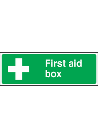 First aid box sign
