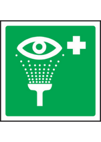 Emergency eyewash symbol sign