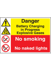 Battery charging in progress sign