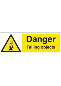 Danger falling objects sign